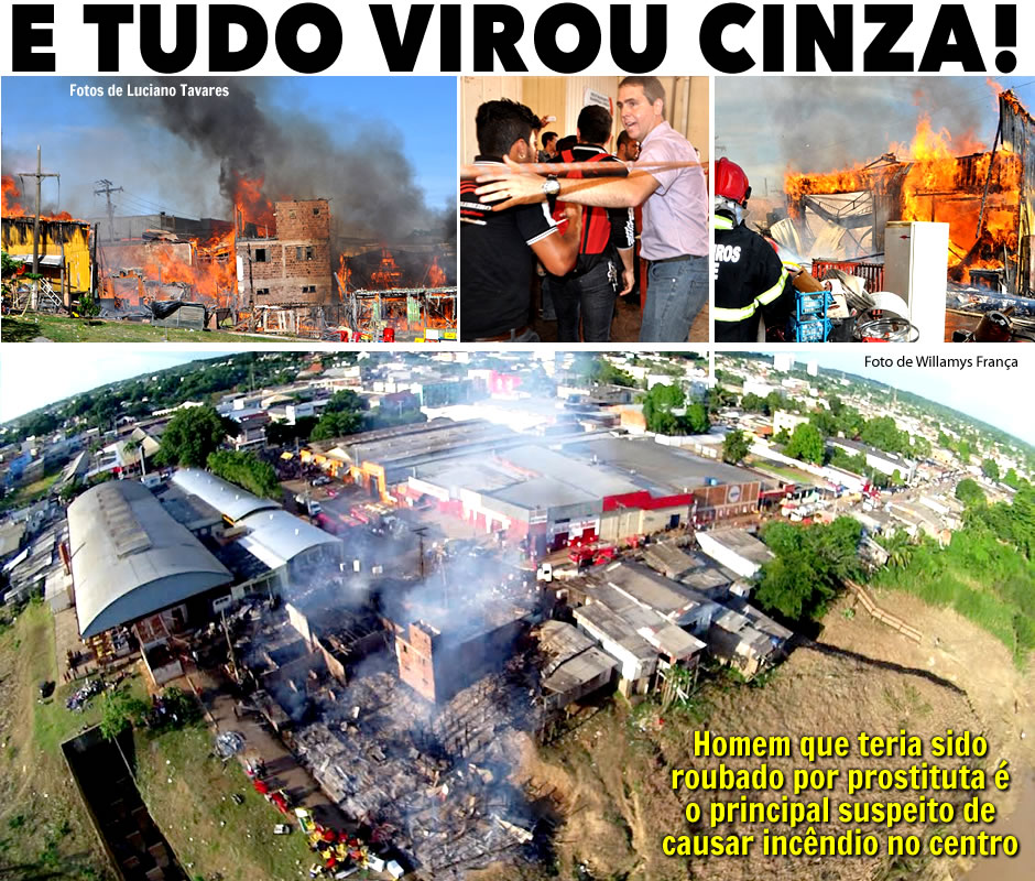 Incêndio nas proximidades do Mercado Elias Mansur destrói 10 estabelecimentos, em Rio Branco Incêndio nas proximidades do Mercado Elias Mansur destrói 10 estabelecimentos, em Rio Branco