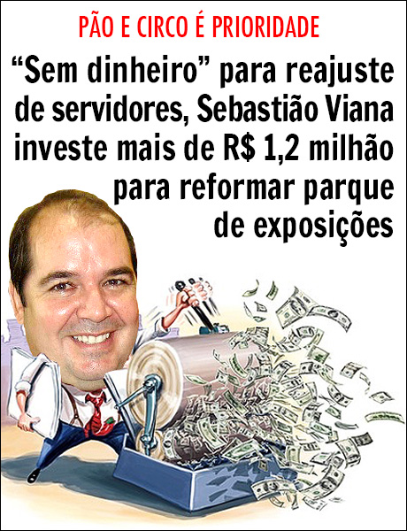 “Sem dinheiro” para reajuste de servidores, Sebastião investe mais de R$ 1,2 milhão para reformar parque de exposições