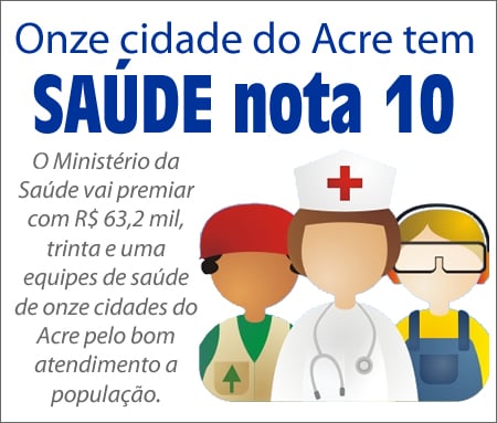 Equipes de 11 cidades do Acre são premiadas pelo Ministério da Saúde pelo bom atendimento a população