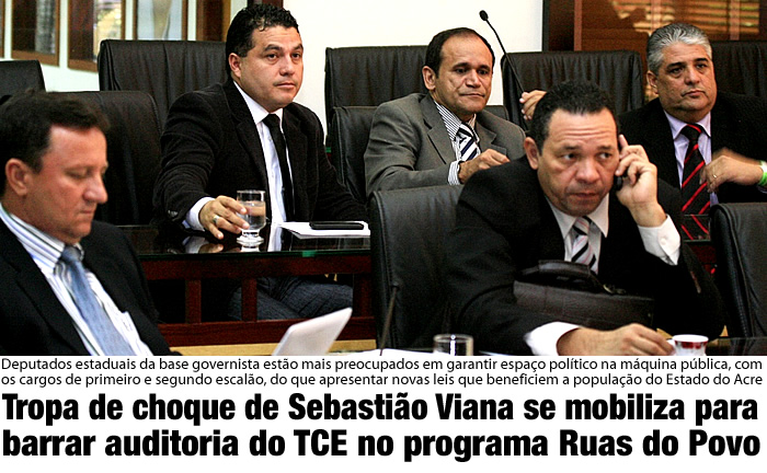 Tropa de choque de Sebastião Viana se mobiliza para barrar auditoria do TCE no programa Ruas do Povo
