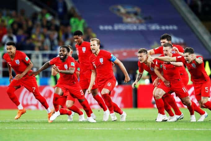 Resultado de imagem para Inglaterra despacha Colômbia em sua primeira vitória nos pênaltis na história da Copa