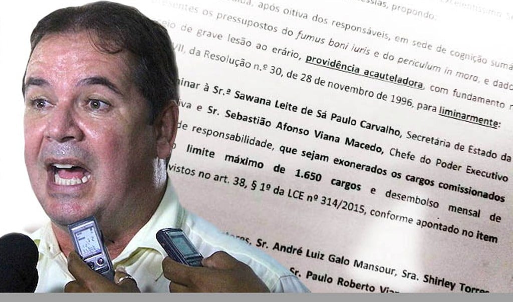 Após análise, auditores do DAFO determinam que Sebastião exonere cargos comissionados